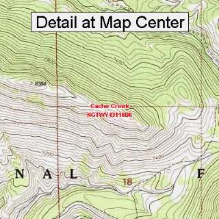  USGS Topographic Quadrangle Map   Cache Creek, Wyoming 
