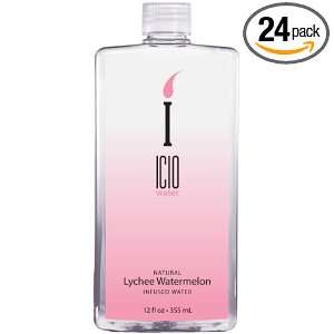 ICIO Water Lychee Watermelon Water, 0.85 Pounds (Pack of 24)  