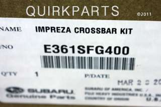 2011 subaru impreza roof rack carrier crossbar kit genuine subaru part 