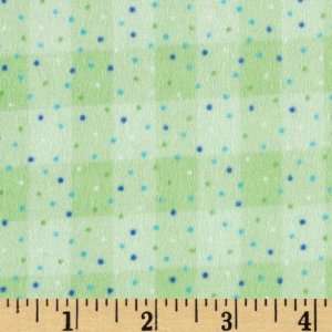   Checks & Pindots Apple Green Fabric By The Yard Arts, Crafts & Sewing