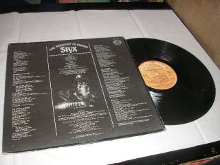 1973 STYX The Serpent Is Rising LP Wooden Nickel BWL1 0287 VG Vinyl 