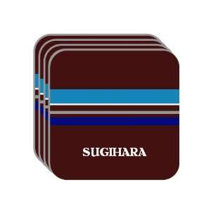 Personal Name Gift   SUGIHARA Set of 4 Mini Mousepad Coasters (blue 