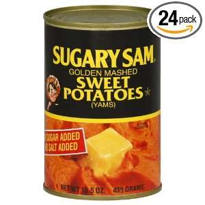 Sugary Sam Sweet Potatoes Mashed No Salt No Sugar, 15.5 Ounce (Pack of 