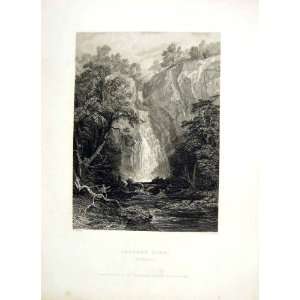  1838 Scotland View Caldron Linn Perthshire Waterfall
