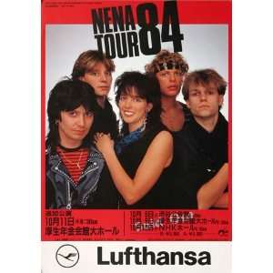  Nena   Live In Tokio 1984   CONCERT   POSTER from GERMANY 