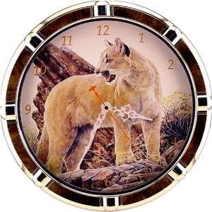 Cougar Wild Life Wall Clock 