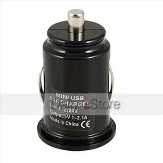 Mini Bullet Dual USB Car Charger for iPhone 4 4g iPod  