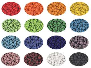 Size 6 Czech Matte Frosted Opaque Glass 6/0 Seed Beads  