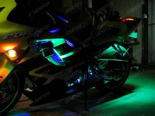 12 RGB 7 Color LED Knight Rider Ground Effect Light Kit For 