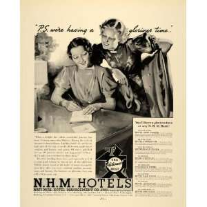 1937 Ad NHM Hotels Nicollet Congress Cleve New Yorker 