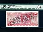 BurundiP 4,50 Francs,1960 * Lioness * RARE * PMG 64 