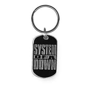  SYSTEM OF A DOWN LOGO METAL KEYCHAIN