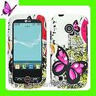 Premium BUTTERFLY Hard Case Cover for NET 10 Tracfone LG505C LG 505C 