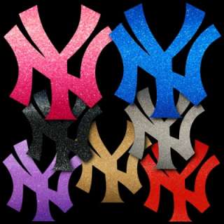 NY Yankees 8 Polished Chrome Auto Window Sticker Decal  