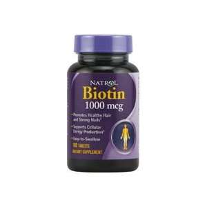  Natrol Biotin    1000 mcg   100 Tablets 