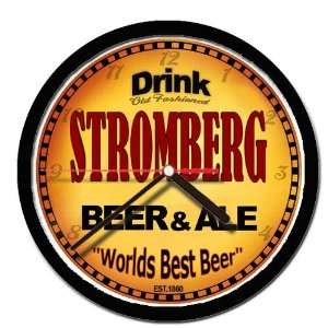  STROMBERG beer and ale cerveza wall clock 