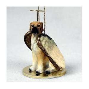  Great Dane Angel Dog Ornament   Uncropped Ears   Fawn 