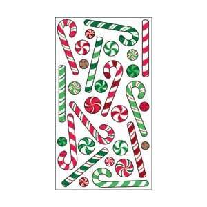 Sticko Sparkler Classic Stickers Candy Canes; 3 Items/Order