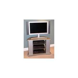  4D Concepts Silver TV Media Swivel Stand