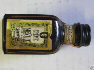 Old Vintage Mini Bottle Cointreau Creme de Menthe  
