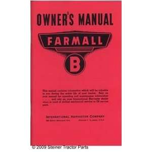  OPERATOR MANUAL Farmall B Automotive