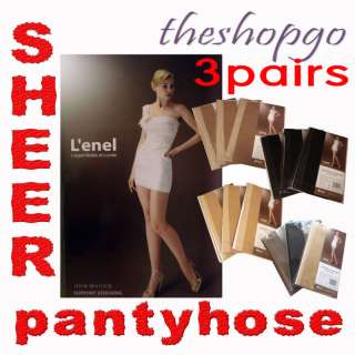 theshopgo 3 PAIRS Nylon Sheer Pantyhose Stocking Korea  