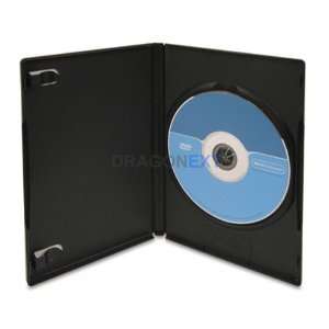   Thick 135Mm X 190Mm Standard Single Cd Dvd Black Case Box Electronics