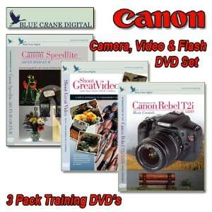  Canon DVD T2i/550D 3 Pack Vol 1 Speedlite & Shoot Video 
