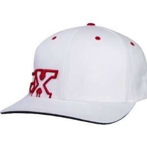  Fox Racing Strapped Up Flexfit Hat   X Small/Small/White 