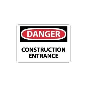 OSHA DANGER Construction Entrance Safety Sign