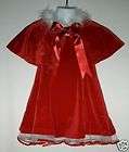 new nwt 3 3t red christmas dress set holiday twirl outfit poncho 