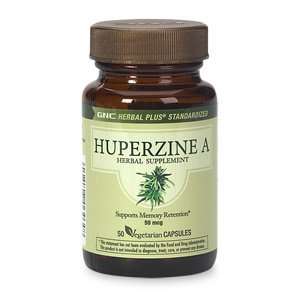  GNC Herbal Plus Huperzine A, 50mcg, Vegetarian Capsules 