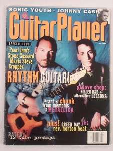 GUITAR PLAYER July 1994 Rhythm Guitar,Stone Gossard,Steve Cropper 