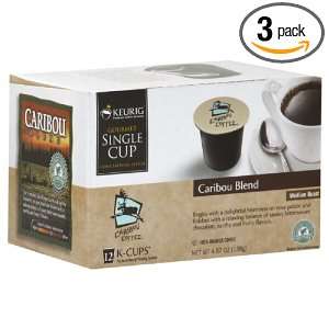 Caribou Coffee, Caribou Blend, K Cup Portion Pack for Keurig K Cup 