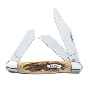 Case Stockman Amber Bone Pocket Knife Precision Craftsmanship Tru 