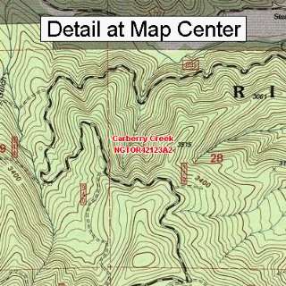  USGS Topographic Quadrangle Map   Carberry Creek, Oregon 