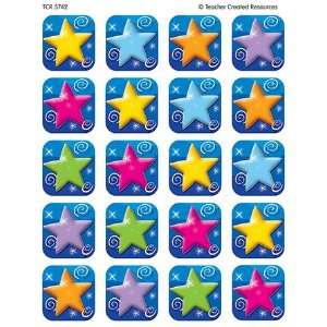   CREATED RESOURCES COLORFUL STARS STICKERS 120 STKS 