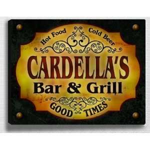  Cardellas Bar & Grill 14 x 11 Collectible Stretched 