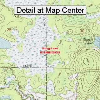  USGS Topographic Quadrangle Map   Stingy Lake, Minnesota 