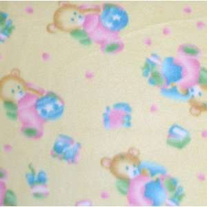   Baby Bear & Toys Yellow Fabric By The Yard Arts, Crafts & Sewing