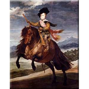 com Equestrian Portrait Of Balthasar Carlos 23x30 Streched Canvas Art 