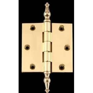 Door Hinges, Solid Brass, 3.5x3.5 Square Temple Tip Hinge 92081 