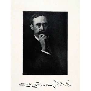  1907 Print Portrait Robert Edwin Peary Autograph Arctic 