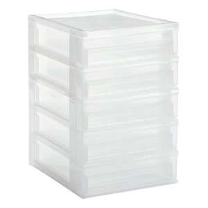  The Container Store 5 Drawer Desktop Organizer