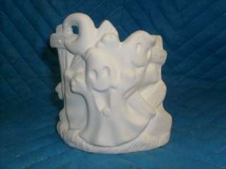 STARLITE CERAMIC MOLDS Ghost by fence tealite #2023  