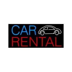  Car Rental Neon Sign 13 x 30