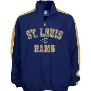  St. Louis Rams Navy/Gold Stelter 1/4 Zip Fleece Jacket 
