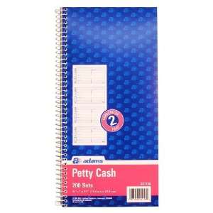  Adams Business Forms SC1156 Petty Cash Book, 2 Part 