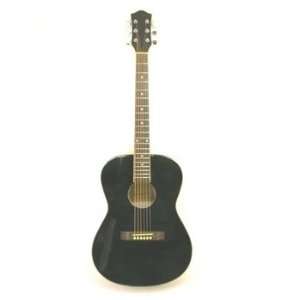   Full Size 40 Acoustic Guitar Steel String Gloss Black 