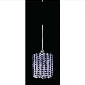  Nulco Rhapsody One Light Round Pendant in Chrome